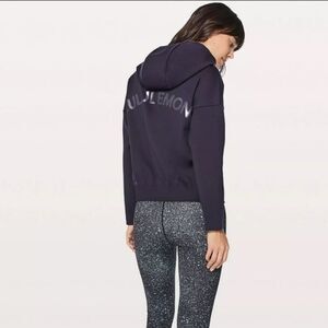 Lululemon Navy Blue Zip Up Hoodiez Sz 2, Like New